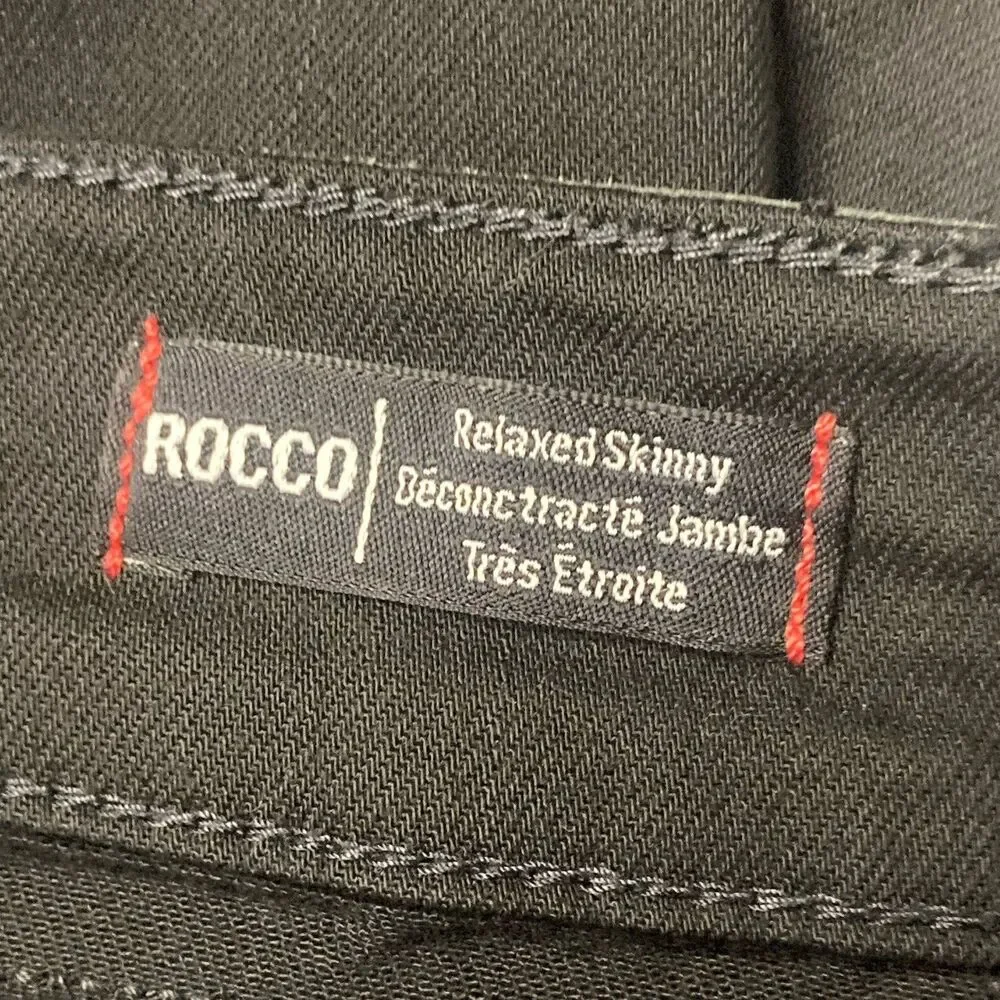 True Religion Women’s 31 Rocco Relaxed Skinny Black Jeans Casual Stretch EUC